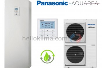 Panasonic Aquarea KIT-AXC12HE8 All In One T-Cap hőszivattyú beépített 200L HMV tartály 