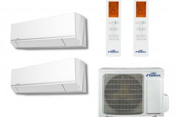 Fisher multi klíma szett 2 beltéri egységgel 5,3 kW teljesítménnyel