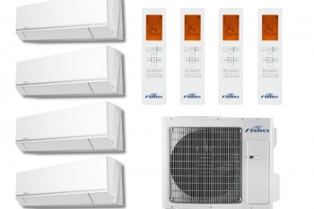 Fisher multi klíma szett 4 beltéri egységgel 10,6 kW teljesítménnyel