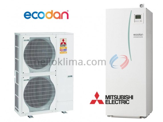 Mitsubishi PUHZ-SW120YHA EHST20C-YM9EC Power Inverter levegő víz hőszivattyú 200L