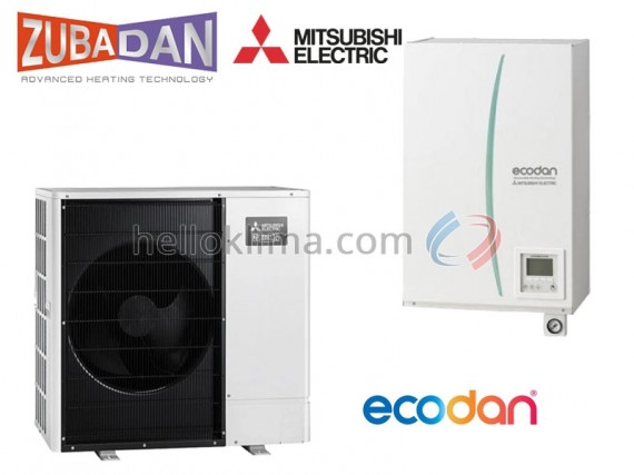 Mitsubishi PUHZ-SHW80YAA EHSC-YM9EC levegő-víz hőszivattyú szett 3 fázisú