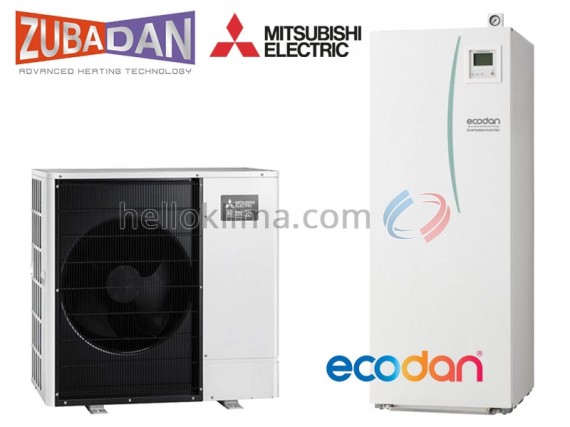 Mitsubishi PUHZ-SHW112YAA ERST20C-VM2C levegő-víz hőszivattyú beépített 200L tartállyal