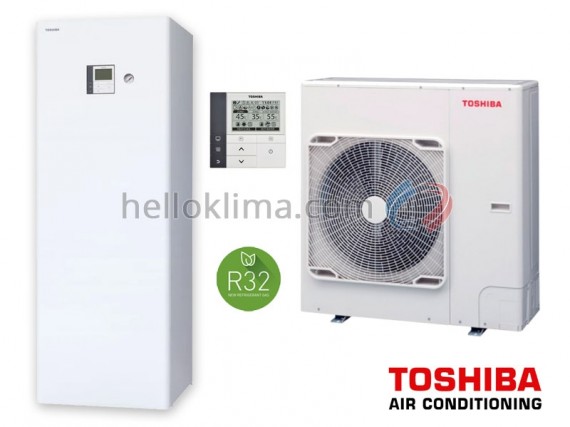 TOSHIBA ESTIA HWT-1101F21MT9W-E / HWT-801HW-E All-in-One hőszivattyú 210L HMV tartály