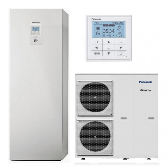 Panasonic T-CAP WH-UQ12HE8 / WH-ADC0916H9E8 Aquarea levegő- víz hőszivattyú