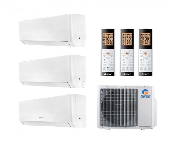 Gree multi klíma szett 3 beltéri egységgel 7 kW teljesítménnyel