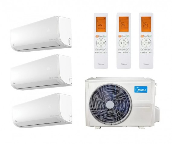 Midea multi klíma szett 3 beltéri egységgel 8 kW teljesítménnyel