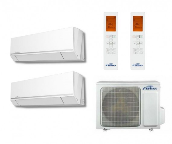 Fisher multi klíma szett 2 beltéri egységgel 5,3 kW teljesítménnyel
