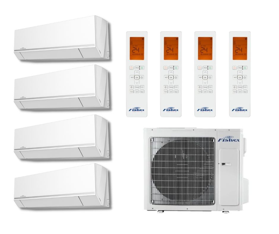fisher-multi-klima-szett-4-belteri-egyseggel-10-6-kW-teljesitmennyel fisher-multi-klima-szett-4-belteri-egyseggel-10-6-kW-teljesitmennyel