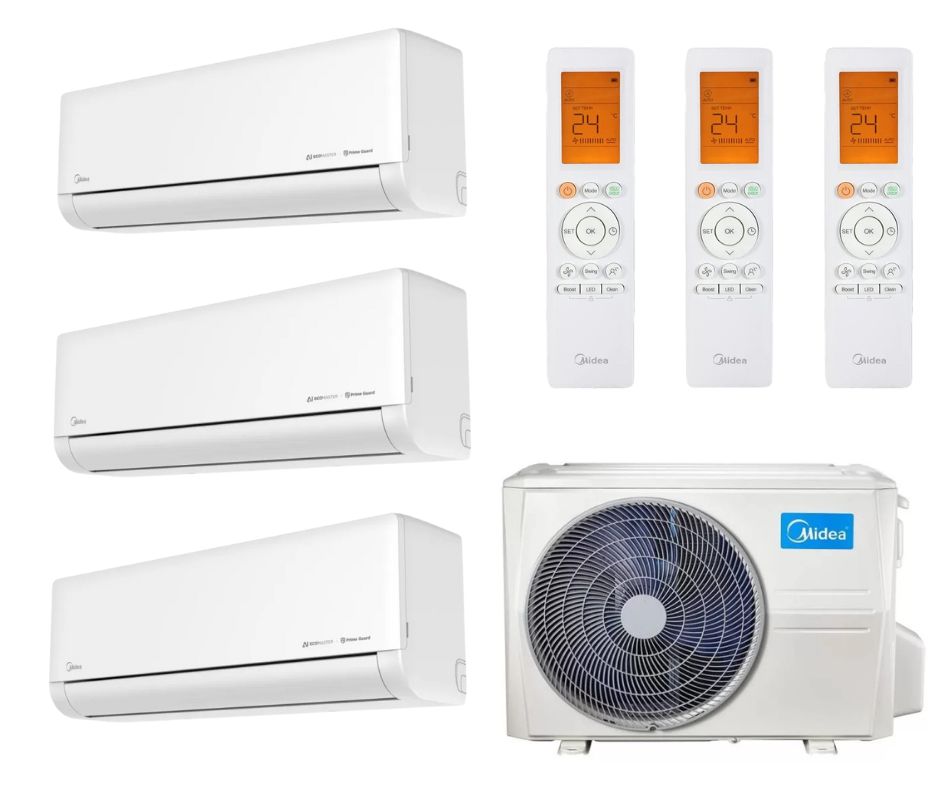 Midea-multi-klima-szett-3-belteri-egyseggel-7-9-kW-teljesitmennyel